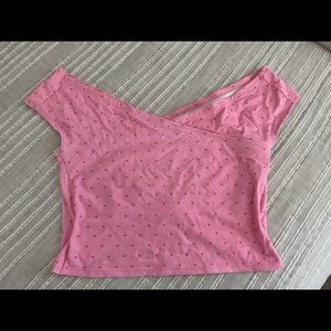 Kortni Jeane pink hearts top